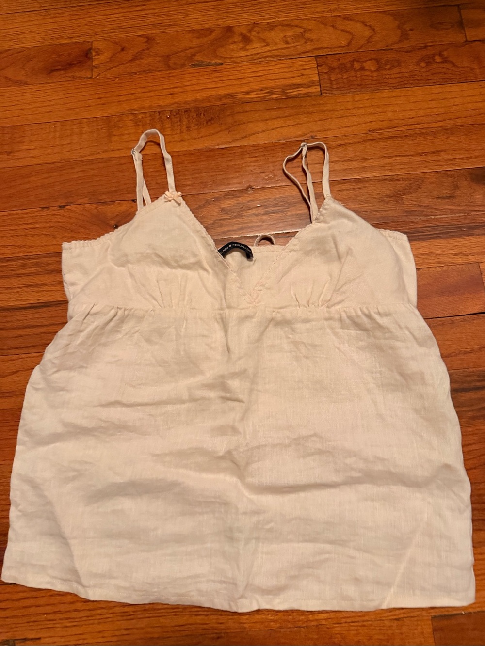 Brandy Melville Light Cream Spaghetti Strap Tank Top